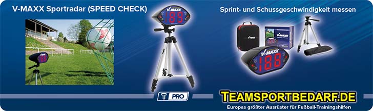 Sprint- und Schussgeschwindigkeit messen - Teamsportbedarf Sprint- und Schussgeschwindigkeit messen - Teamsportbedarf